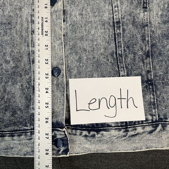 Vintage Opal Jean‎ Jacket Denim Wolf Moon Cactus Fringe Western NWT 80s 90s RARE - Picture 14 of 14